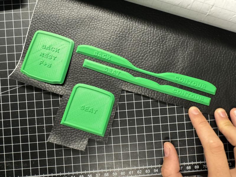BoomRacing BRX02 88 & 109 Seat Upholstry templates