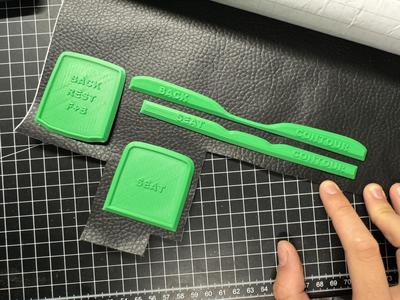 BoomRacing BRX02 88 & 109 Seat Upholstry templates