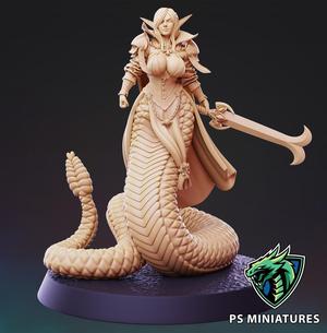 Dark Elf Serpent Knights - Pose 1