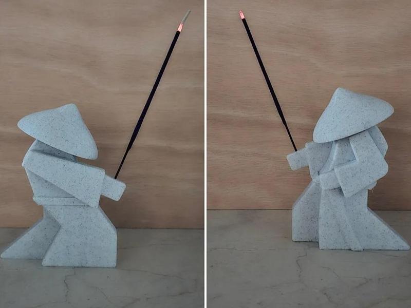 Samurai incense holder