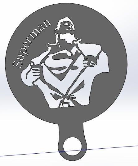 Coffee Stencil - Superman