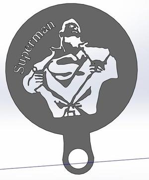 Coffee Stencil - Superman