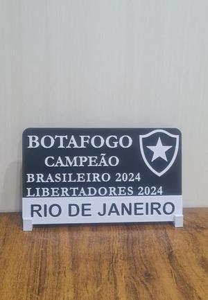 Placa Botafogo Campeão