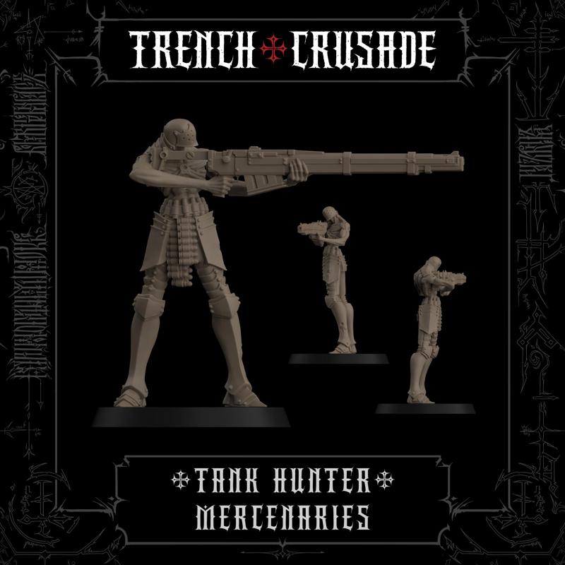 Trench Crusade - Communicant tank hunter (Aiming) - Mercenaries