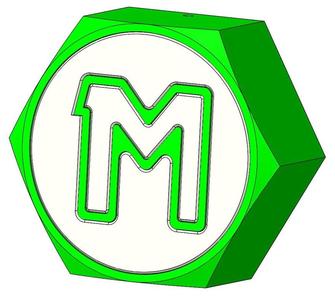 Hex Led Wire Letter