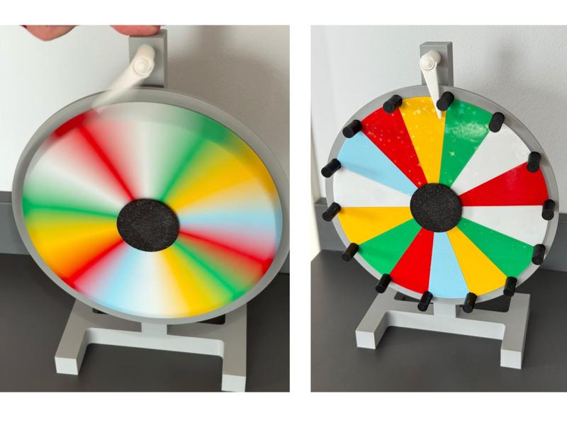 Color Mini Prize Wheel – Easy 3D Print for Parties