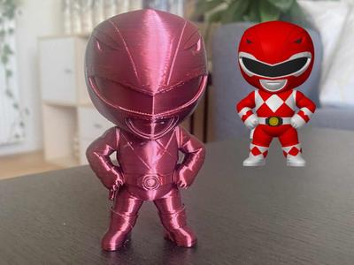 Red power ranger chibi style 