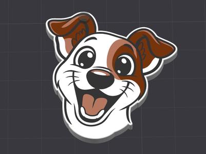 Jack Russell Love Keychain