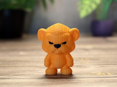 Knitted Angry Lion Cub