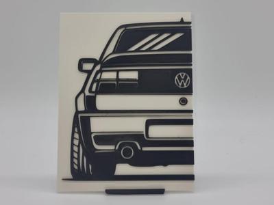 2D Wall Art VW Corrado