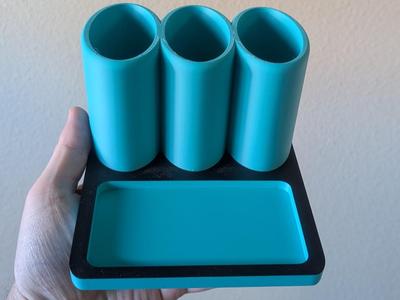 Remote Control Holder and Tray + Tray Inserts