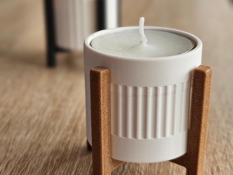 Modern Tealight Stand – Minimalist Candle Holder