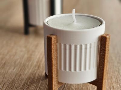 Modern Tealight Stand – Minimalist Candle Holder