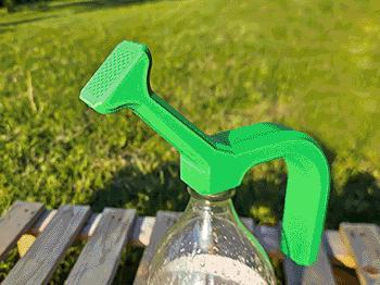Bottle watering spout - (print in place)