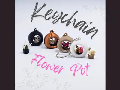 Keychain Flowerpot
