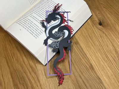Dragon Bookmark 2D Art