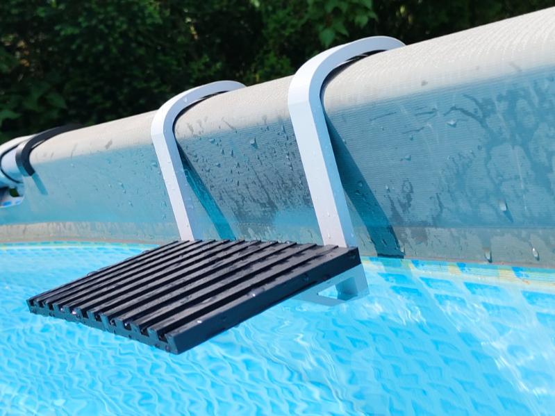 Practical Poolside Shelf for Intex Oval Frame Pool