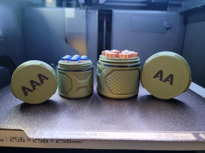 v2 Waterproof AA/AAA Battery holders + Canisters