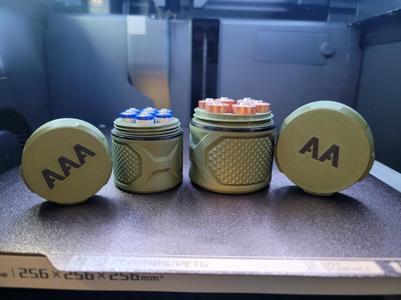 v2 Waterproof AA/AAA Battery holders + Canisters