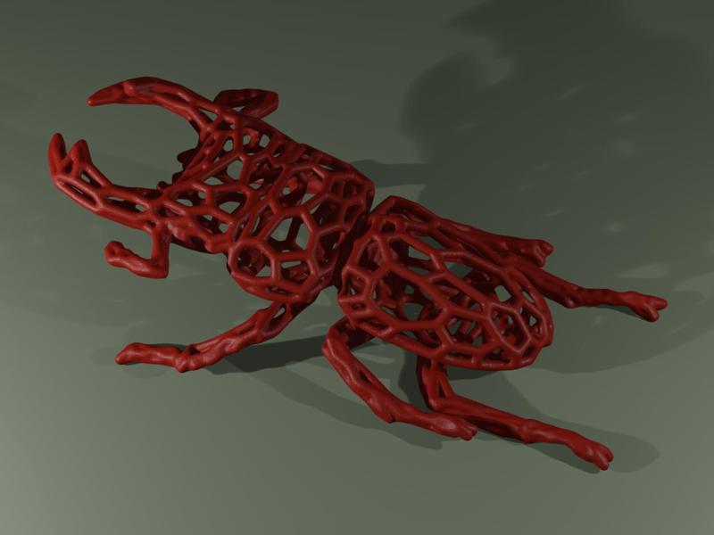 Giant Stag Beetle Voronoi