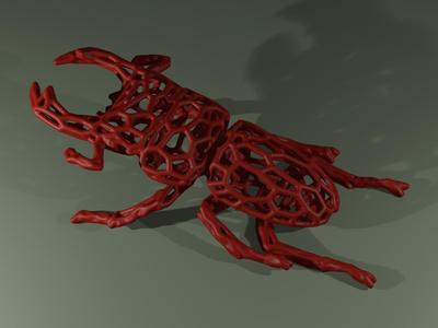 Giant Stag Beetle Voronoi
