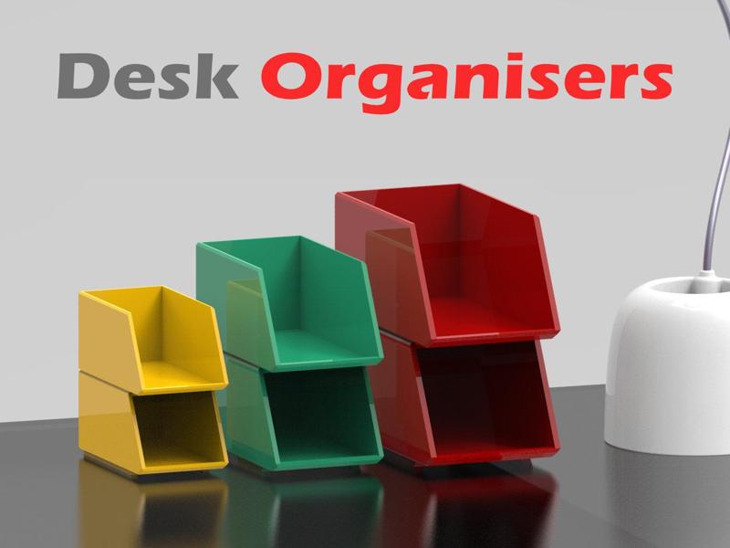 Stackable Work Desk Organiser ( 3 variations )