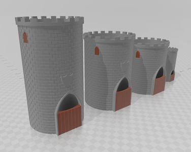 Self-watering Flower Pot / Vase Castle Tower