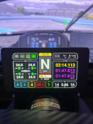 Sim Racing DDU for SimHub with 5" Vocore Screen