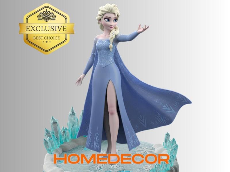 Elsa from Frozen with base