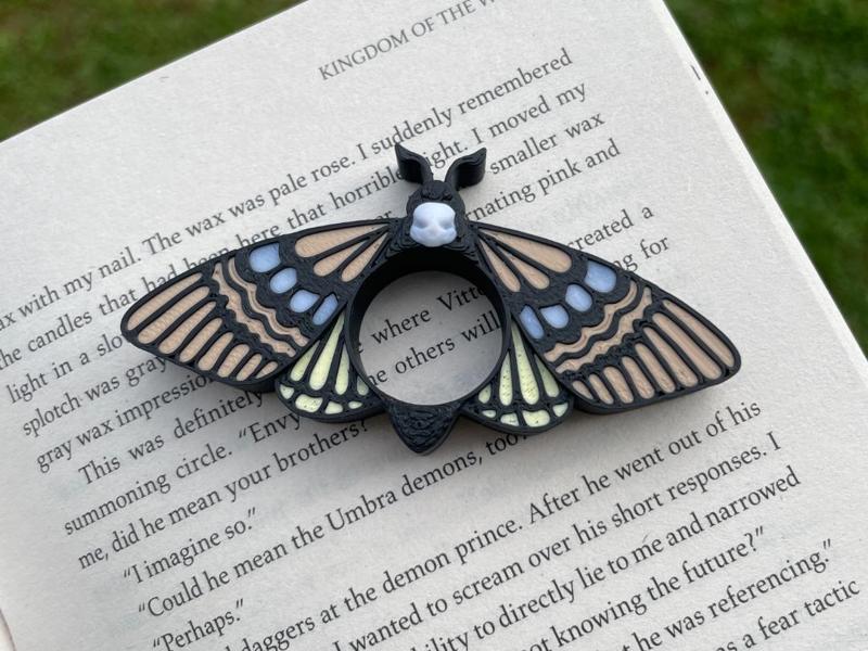 Death's-head Hawkmoth Page Holder | Skull Moth