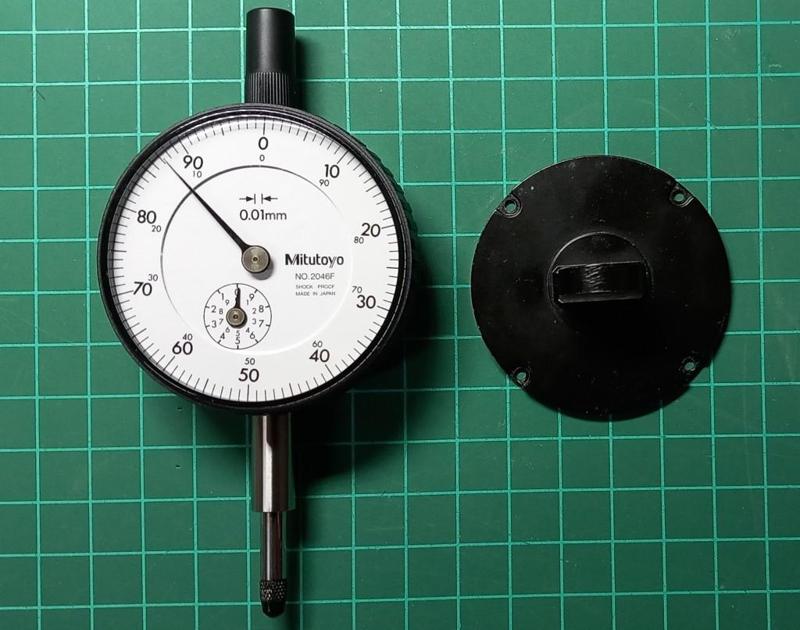 Flat back cover for Mitutoyo dial indicator