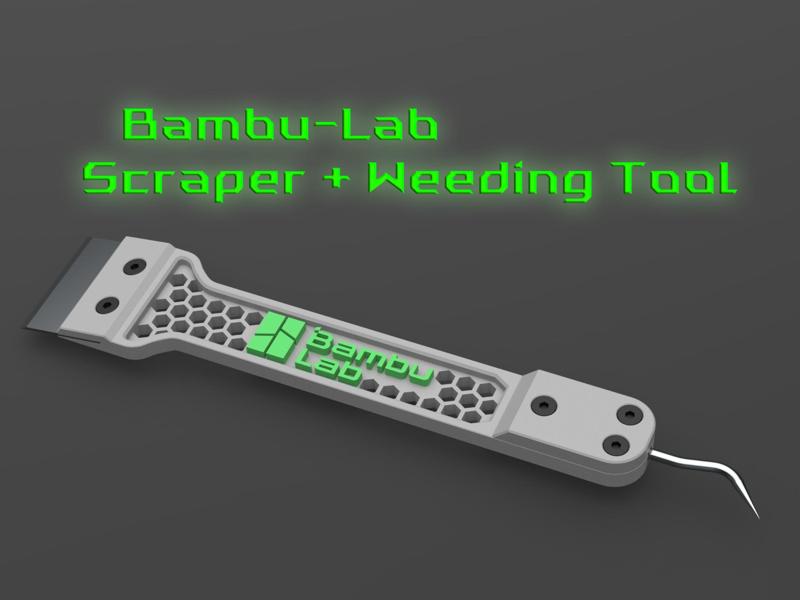 Bambu Scraper Handle + Weeding Tool