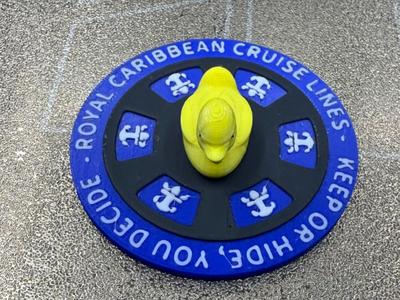 ROYAL CARIBBEAN DUCK POKER CHIP FOR HIDING 