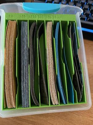 Sand Paper organizer