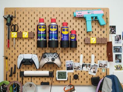IKEA pegboard - WD40 - 360ml, inner diameter 66mm