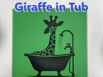 Giraffe in a Tub