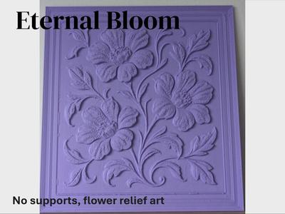 Eternal Bloom - Flower Relief Art