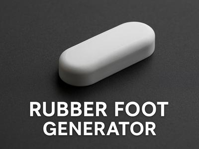 Rubber Feet Generator -  replacing lost or worn