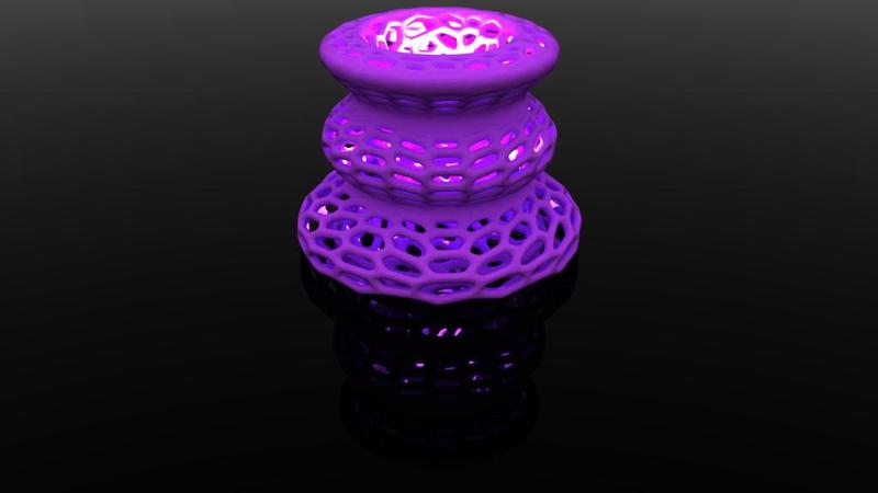 Voronoi Lamp Shade 