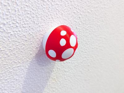 Multicolor Mushroom-Shaped Wall Hooks