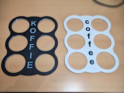 COFFEE Holder tray (6 pieces)