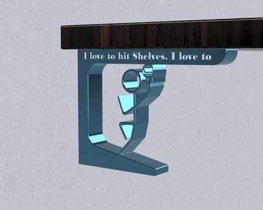 Shelf Punched by Sticky