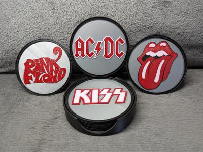 Band Logo Stackable Coaster Set B