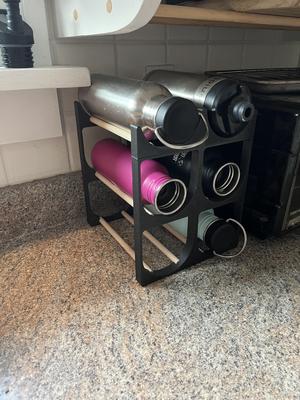 Water bottle Rack Using 3/8" Wood Dowels