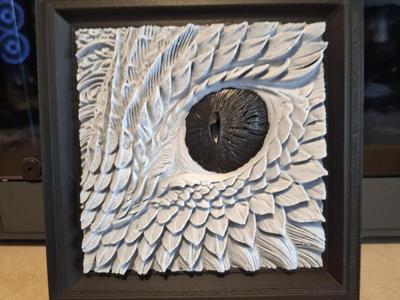 Dragon eye - Relief sculpture a1 mini compatible 