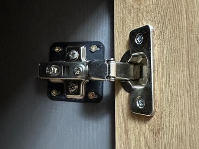Furniture hinge repair plate 