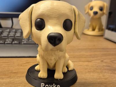 Pop style labrador dog figure