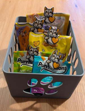 Box for cat treats