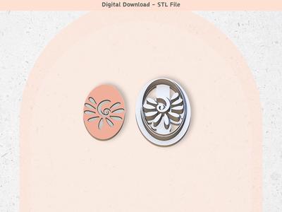 Flower Clay Cutter for Polymer Clay | Floral 17 | Digital STL File | Clay Tools | 5 Sizes