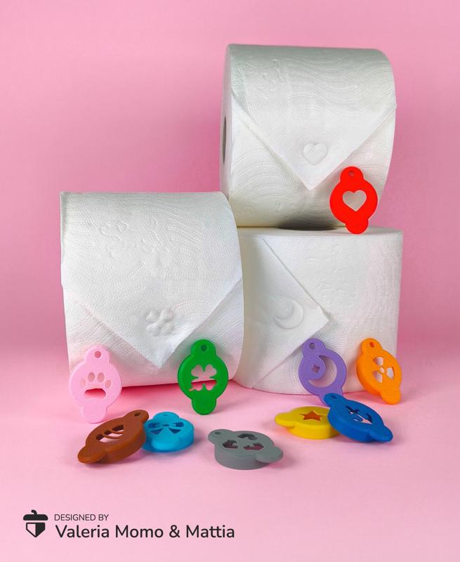 Toilet Paper Stamping Tool Set for Personalized Bathroom Designs